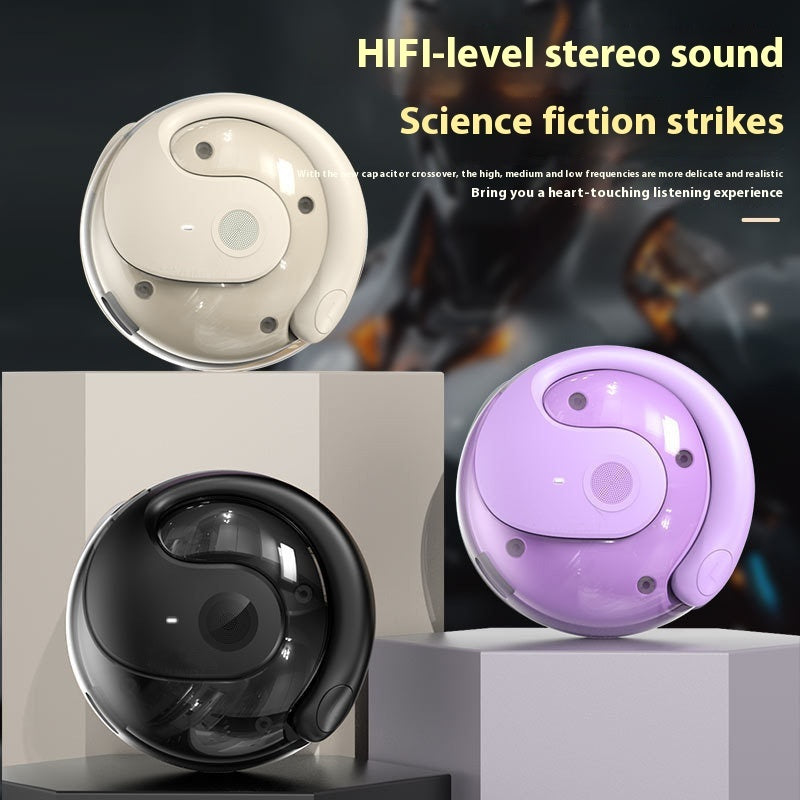 Brand New 2025 AI Translation Small Coconut Ball Wireless Bluetooth Headset Ear-mounted Headset
