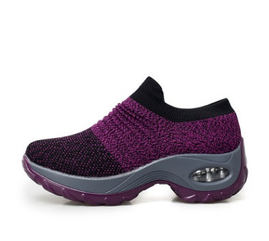 Brand New 2025 Dancing Soft Bottom Flying Woven Rocking Shoes