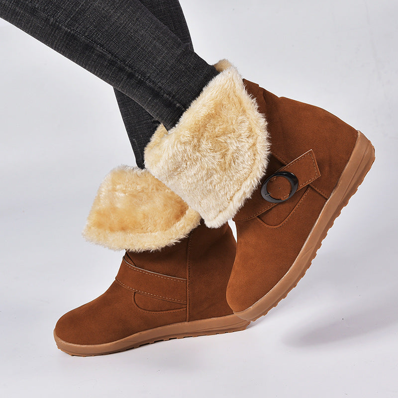 Women's Fashion Casual Flat Ankle Boots for Autumn and Winter 2025