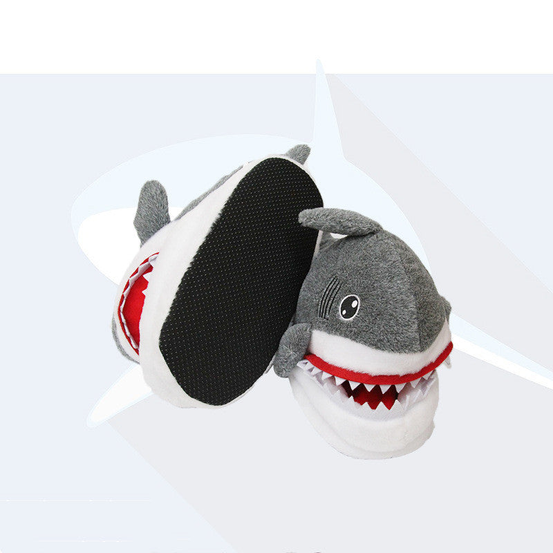 NEW 2024 Winter Bag heel plush shark slippers- FREE SHIPPING