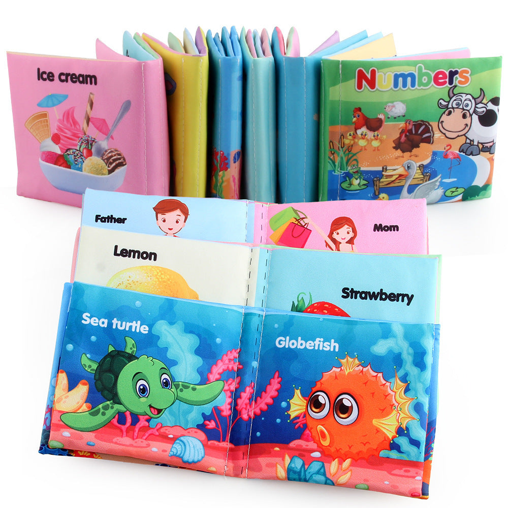 Cloth Books Soft Baby Sound Books Early Learning Educational Toys 0-12 Months