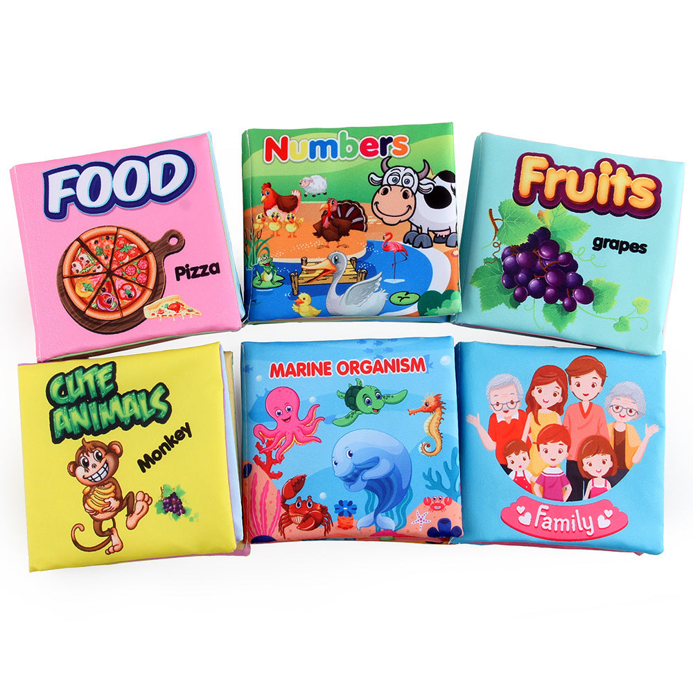 Cloth Books Soft Baby Sound Books Early Learning Educational Toys 0-12 Months