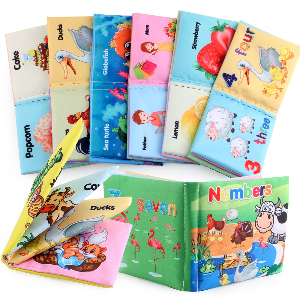 Cloth Books Soft Baby Sound Books Early Learning Educational Toys 0-12 Months