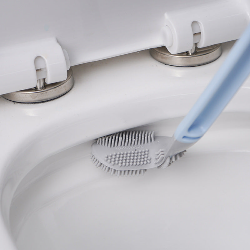Your Toilet will never be dirty againt with out new 2025 collection Soft Plastic Toilet Brush With No Dead Ends, Daily Necessities Long Handle Cleaning Brush
