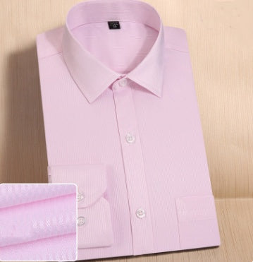 Solid color slimming shirt for business career