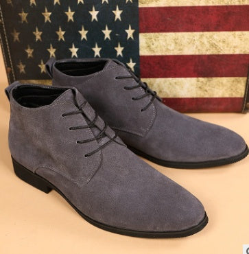 Business shoes men's British pointed Derby shoes in the middle of the line with youth casual shoes Italian shoes