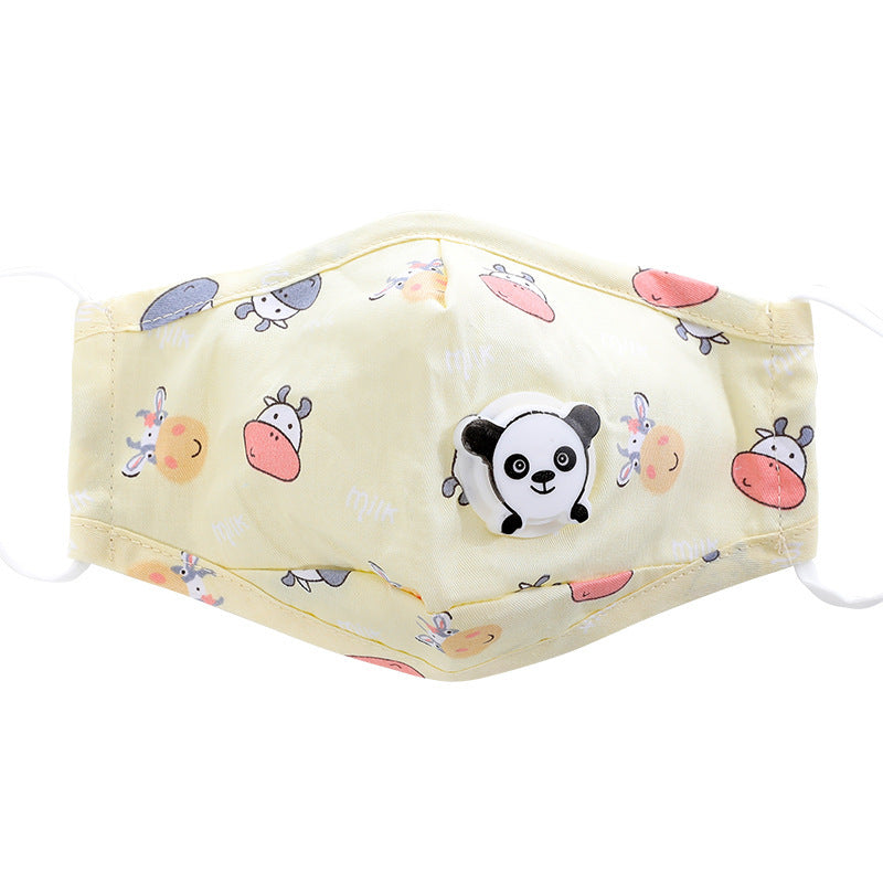 Children's cartoon printed cotton mask