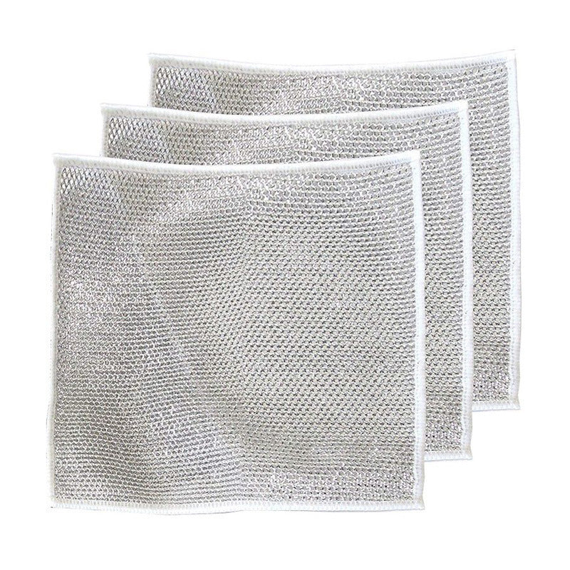 Steel Wire Ball Cloth Kitchen Cleaning Dishcloth BUY ONE AND GET A FREE GIFT A LAPTOP STAND