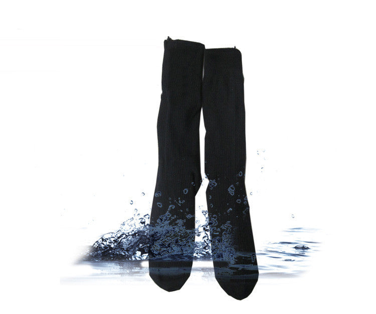 Cotton double-layer warm heating socks battery box power toe back heat heating socks