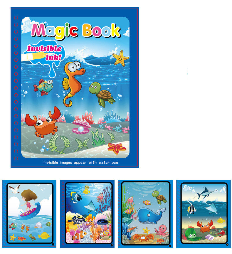 Children's Water Painting Book Coloring And Coloring Book