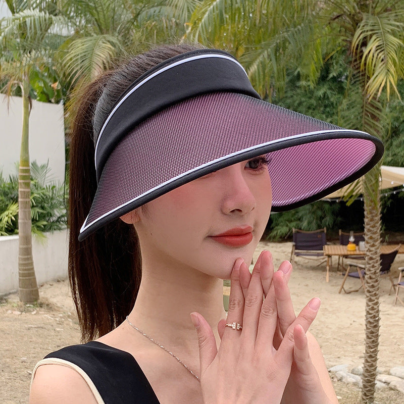 Summer 2025 Brim Fan Sun Bonnet Woman Charging