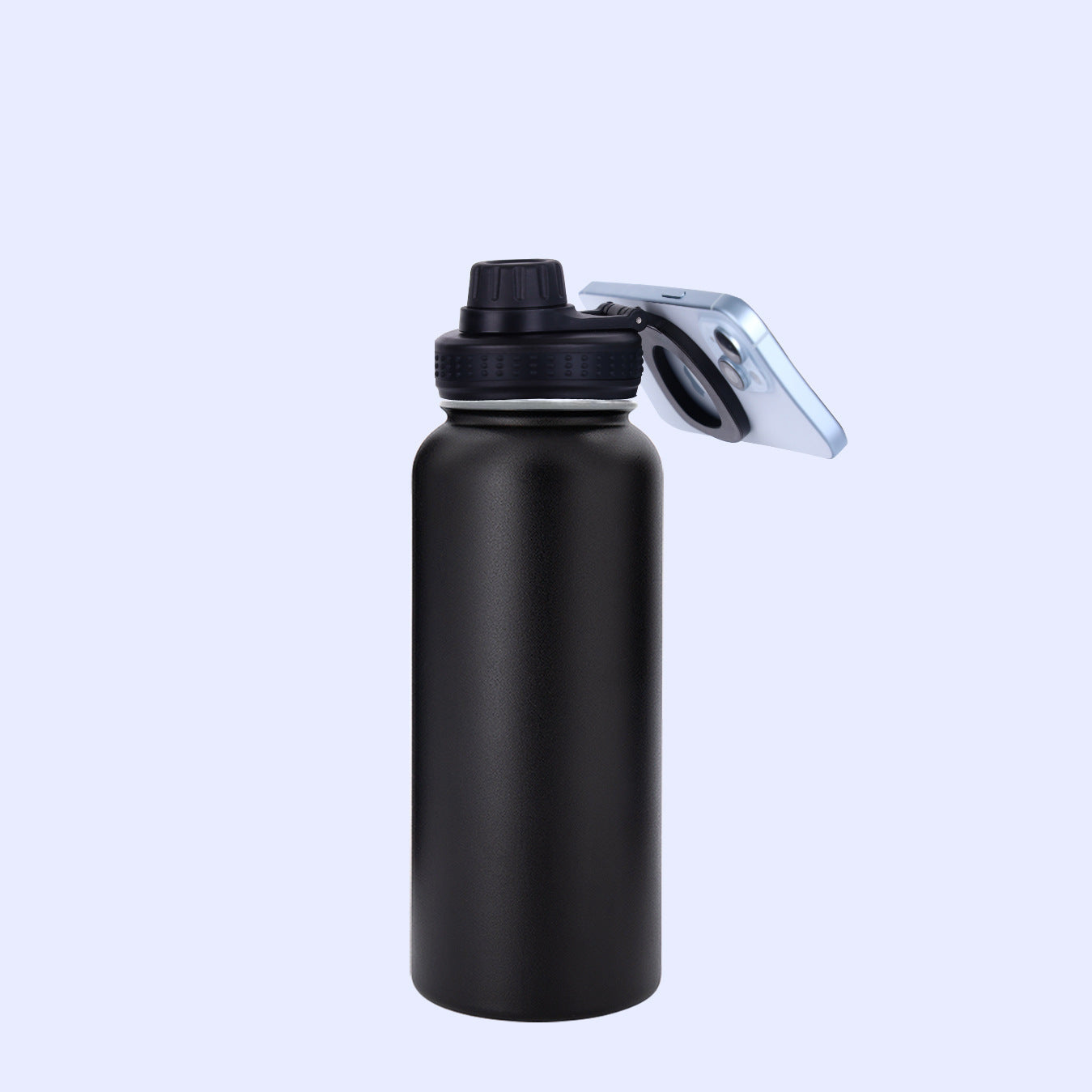 AMAZONY 2024New 32oz Stainless Steel 304 Space Pot Double-layer Vacuum Cup With Mobile Phone Bracket Magnetic Cover