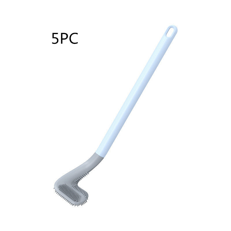 Your Toilet will never be dirty againt with out new 2025 collection Soft Plastic Toilet Brush With No Dead Ends, Daily Necessities Long Handle Cleaning Brush