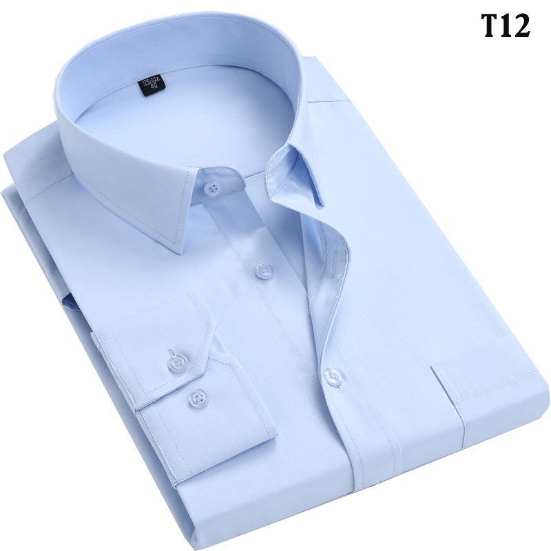Spring Wear Middle-aged And Elderly Men's Shirt Dad Wear Loose Factory Delivery Middle-aged Men's Clothing Striped Long Sleeve Shirt