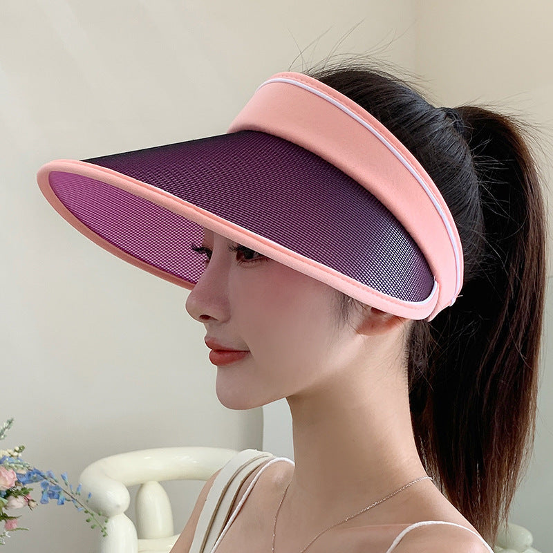 Summer 2025 Brim Fan Sun Bonnet Woman Charging