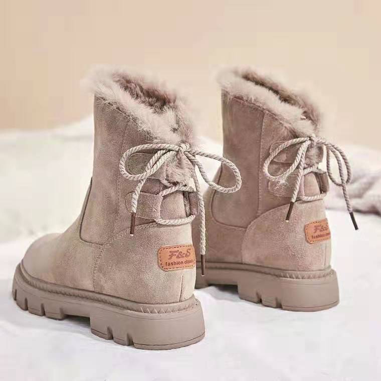 NEW 2025 Autumn and Winter Wild Plus Velvet Cotton Shoes