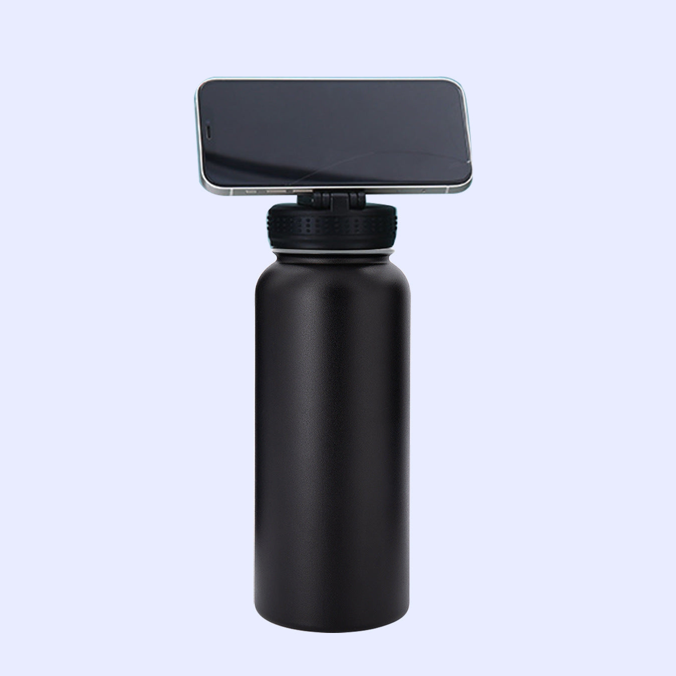 AMAZONY 2024New 32oz Stainless Steel 304 Space Pot Double-layer Vacuum Cup With Mobile Phone Bracket Magnetic Cover