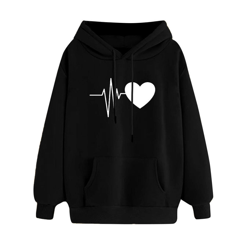 Women's Loose Casual Fleece Hoodie Sweatshirt Buy one Hoodie get a free laptop stand