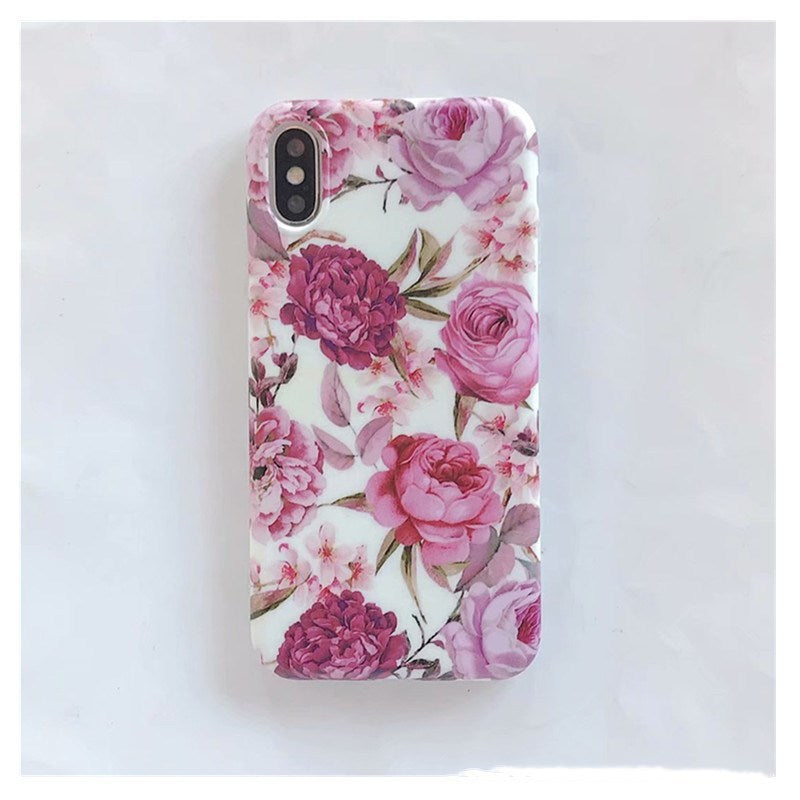 Water painting flower phone case