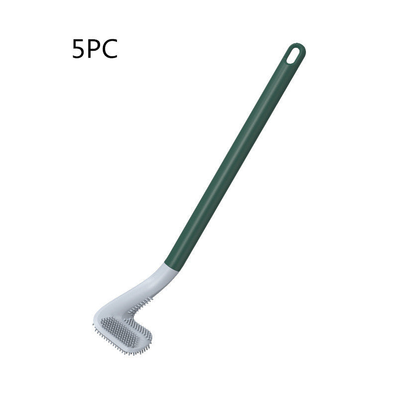 Your Toilet will never be dirty againt with out new 2025 collection Soft Plastic Toilet Brush With No Dead Ends, Daily Necessities Long Handle Cleaning Brush