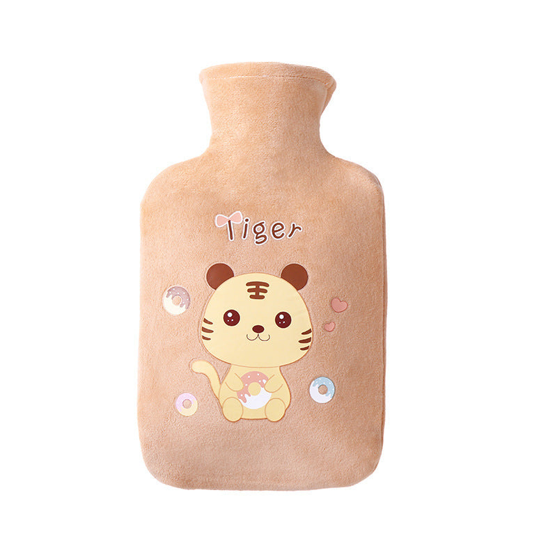 Cartoon Plush Cloth Cover With Water Filled Hot Water Bag