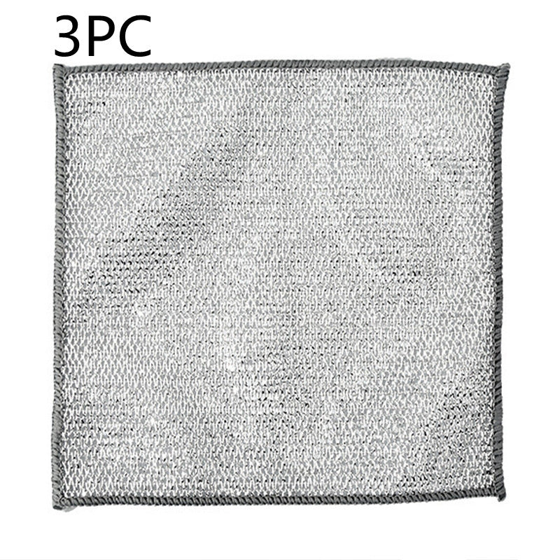 Steel Wire Ball Cloth Kitchen Cleaning Dishcloth BUY ONE AND GET A FREE GIFT A LAPTOP STAND