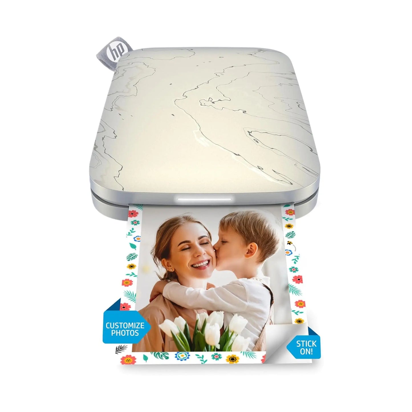 HP Sprocket Portable 2x3" Instant Photo Printer (Black Noir), Prints From iOS or Android Devices