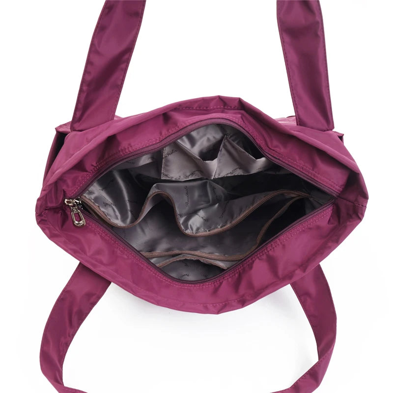 AMAZONY 2024 New Women's Shoulder bags Female Waterproof nylon Handbags Casual Ladies Large Capacity Top-handle Crossbody Bag bolsos