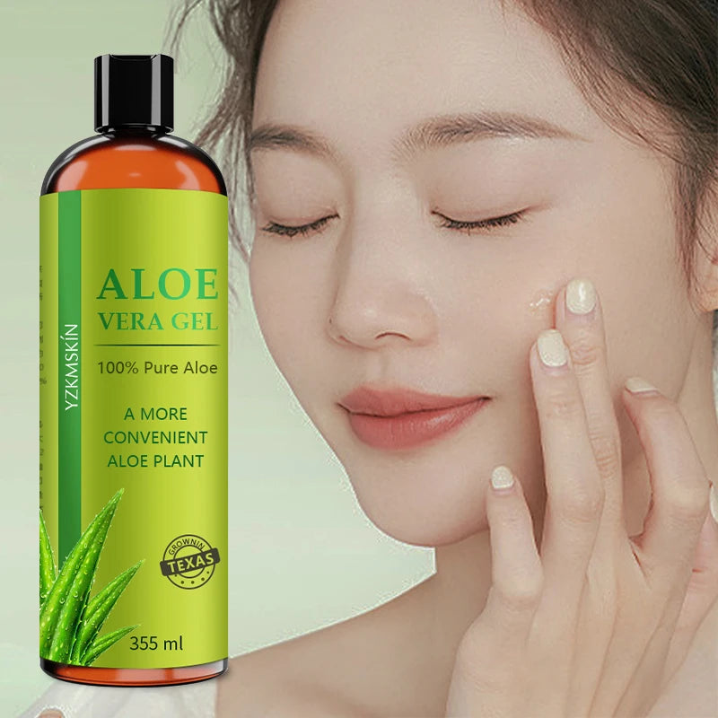 100% Pure Natural Gelfor Hair care and Skin After Sun Soothing Remove Acne Scars LighteningMoisturizing aloe vera gel
