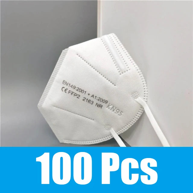 1-100PC FFP2 Mask CE Approved Protective Mask 5 Layer 95% Filter Respirator ffp2mask Disposable Masks mascarilla fpp2 homologada