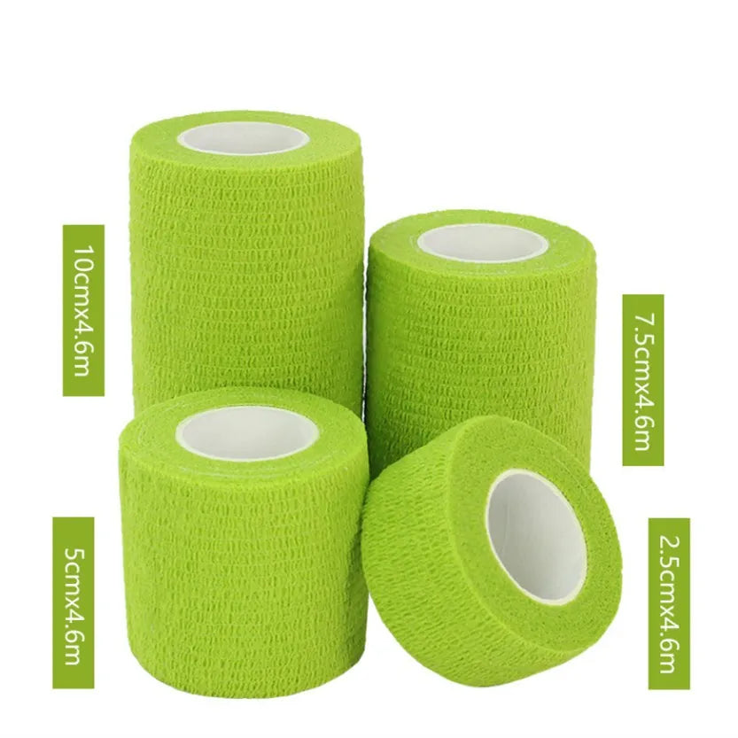 4.6M Sport Tape Waterproof Self Adhesive Elastic Bandage Muscle Tape Finger Joints Wrap Bandage Nonwoven Cohesive Bandage
