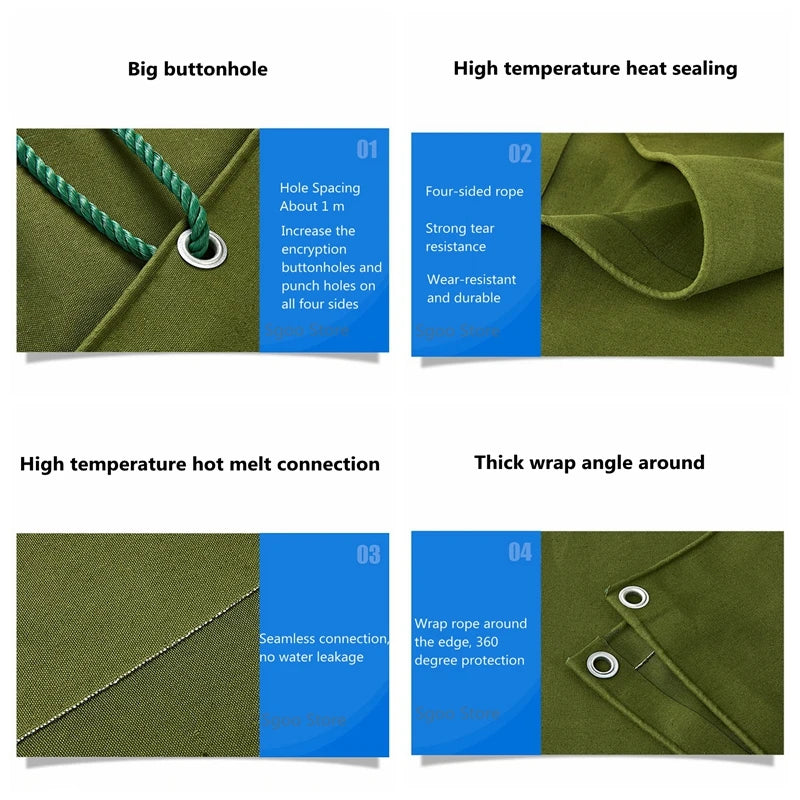 0.65mm army green canvas truck awning awning awning outdoor awning tarpaulin pet house awning waterproof silicone canvas
