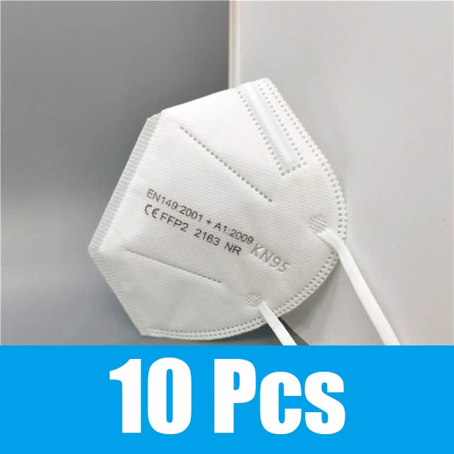 1-100PC FFP2 Mask CE Approved Protective Mask 5 Layer 95% Filter Respirator ffp2mask Disposable Masks mascarilla fpp2 homologada