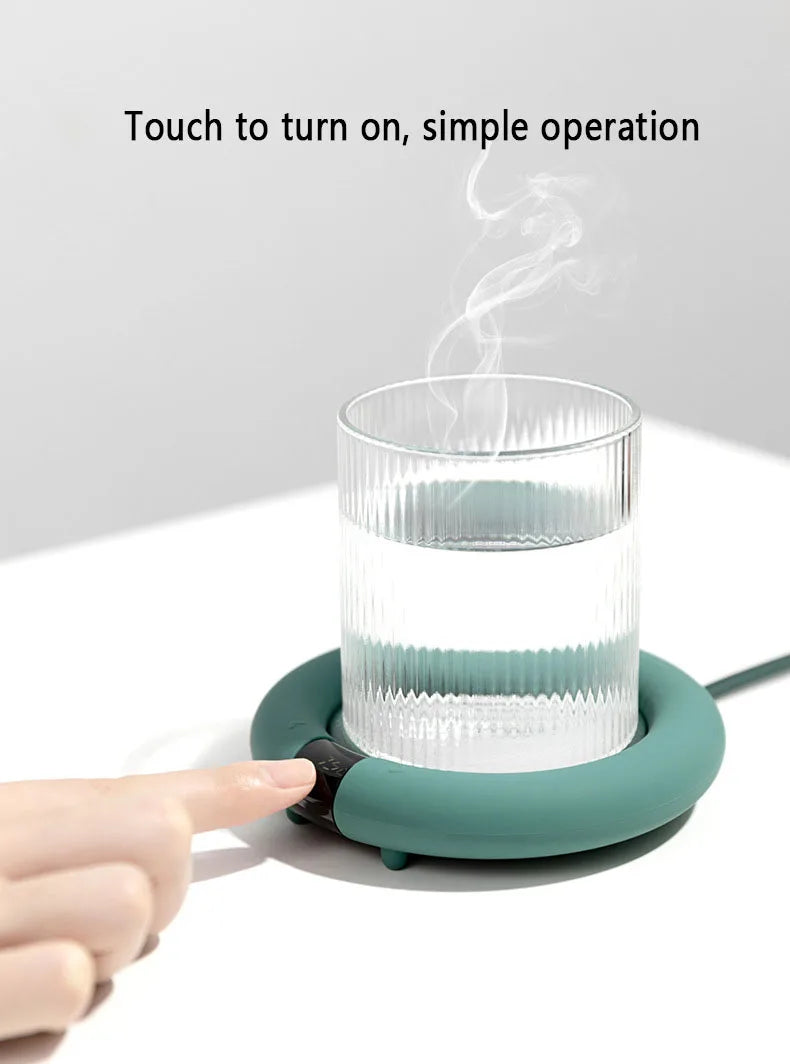 220V Mug Warmer Coffee Warmer Smart Cup Heater 3 Gear Mug Heating Coaster for Office Desk Use Coffee Milk Tea Heating Pad