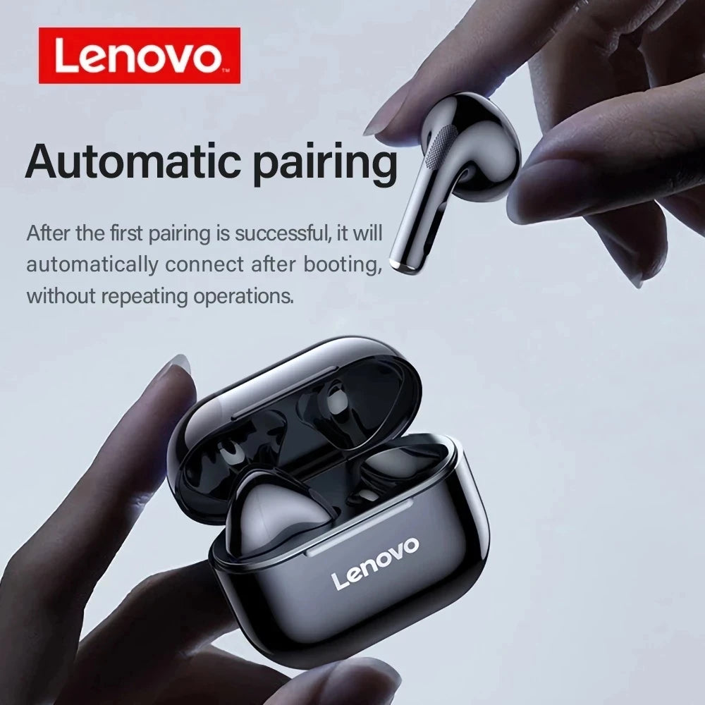 Original Lenovo LP40 wireless headphones TWS Bluetooth Earphones Touch Control Sport Headset Stereo Earbuds For Phone Android Special Gift A Free Laptop Stand is given when you buy one Lenovo LP40