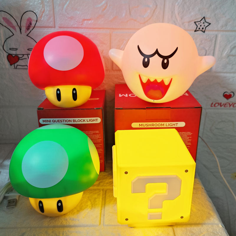 Symbol square charging night light question mark light sound effect pressing light animation decoration bluetooth light