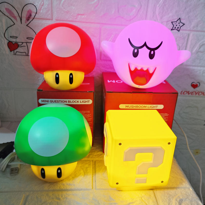 Symbol square charging night light question mark light sound effect pressing light animation decoration bluetooth light
