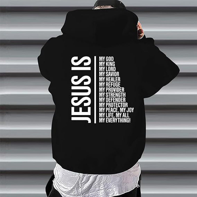 2025 Cross-border Foreign Trade Leisure Sports Sweater fleece-lined Hooded Sports Sweater Men's Autumn and Winter European and American Hoodies