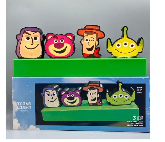 Symbol square charging night light question mark light sound effect pressing light animation decoration bluetooth light