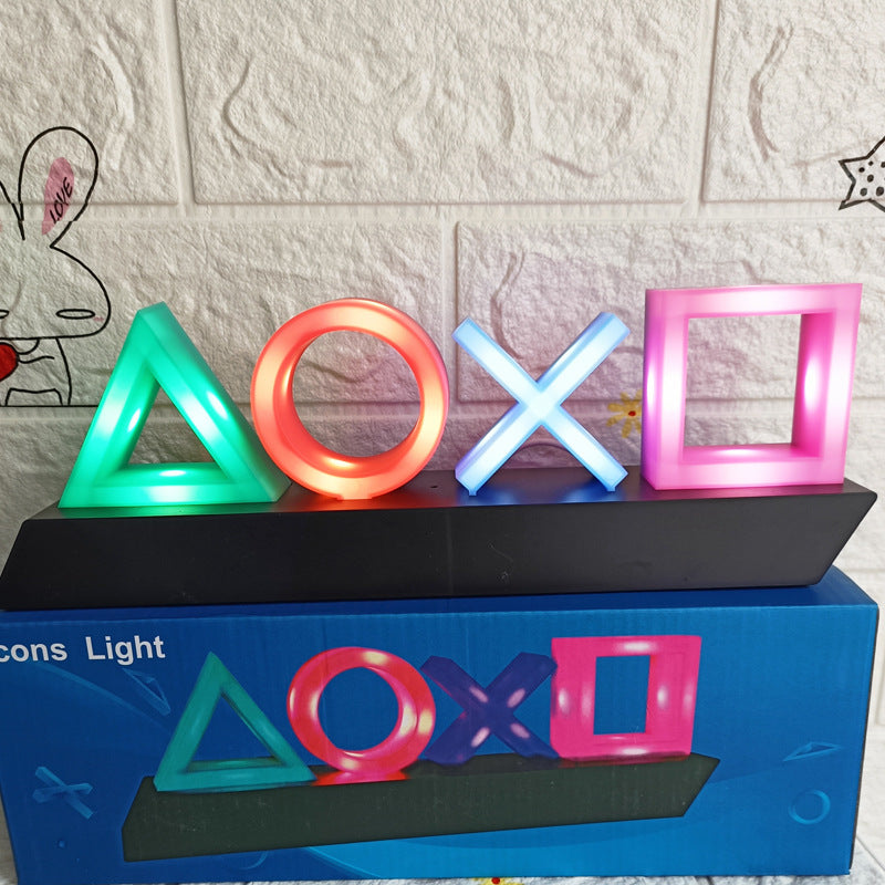Symbol square charging night light question mark light sound effect pressing light animation decoration bluetooth light