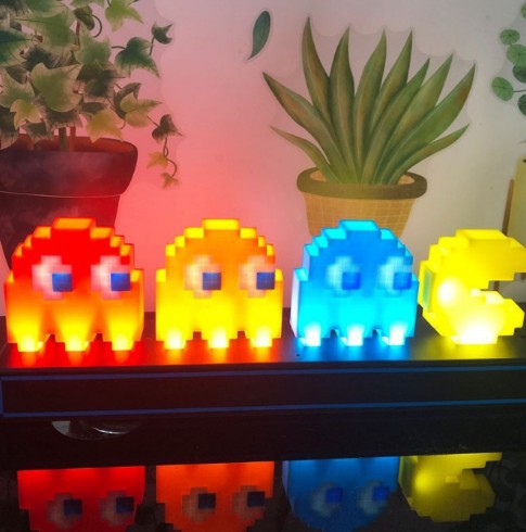 Symbol square charging night light question mark light sound effect pressing light animation decoration bluetooth light