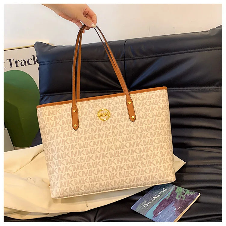 Women's Luxury Handbag 2024-2025 New Fashion Letter Printed Tote Bag Versatile Large Capacity One Shoulder Diagonal Straddle Bag FREE SHIPPINGS