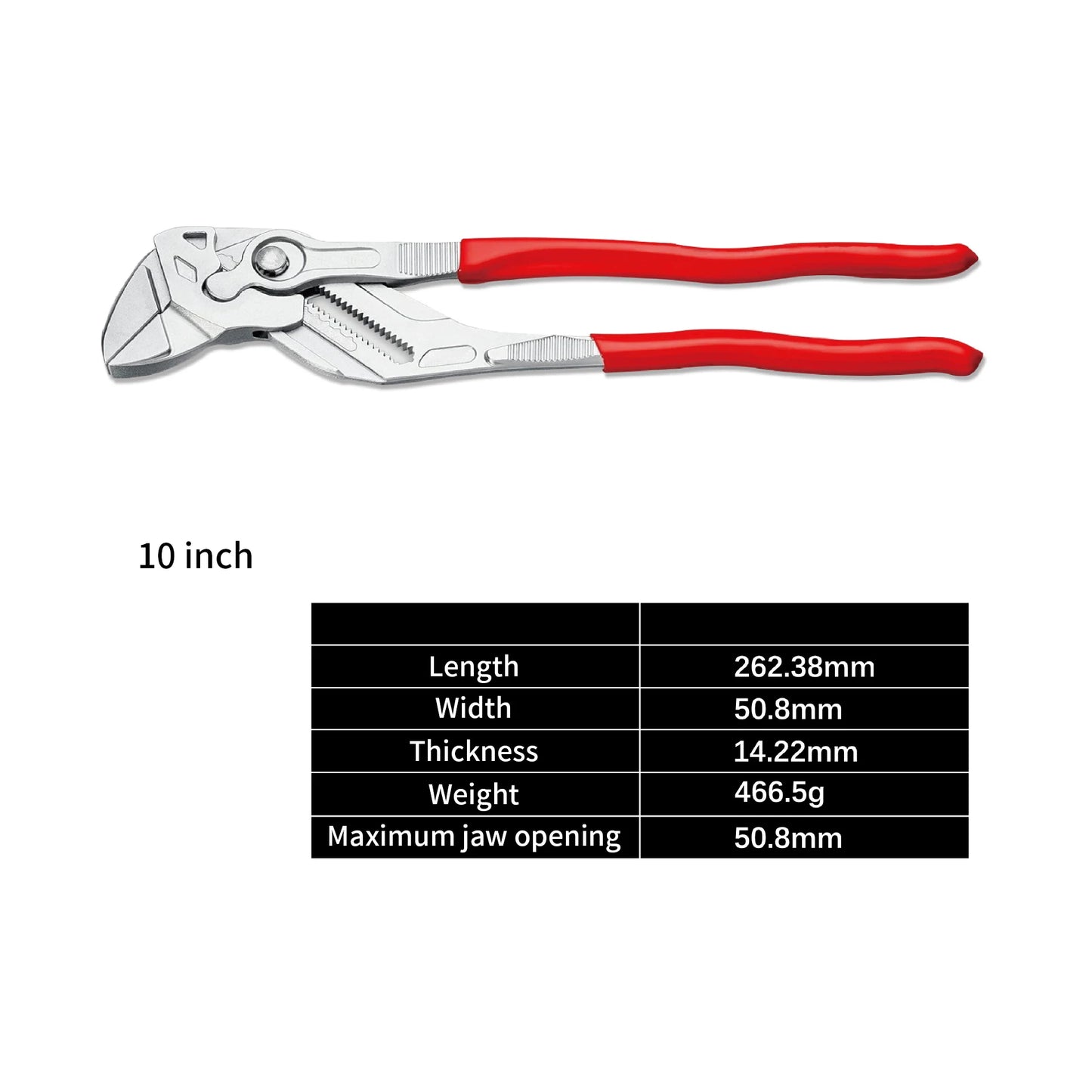 10 inch Wrench Eagle Beak Water Pipe Pliers Multi-function Adjustable Spanner Press Clamp Large Opening Plumbing Household Tools