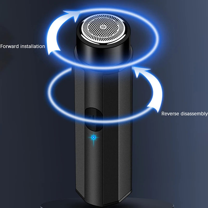 Portable Mini Electric Shaver For Men Electric Razor Beard Knife USB Charging Men's Shavers Face Body Razor Shaving Machine buy one and get Free laptop stand free shipping