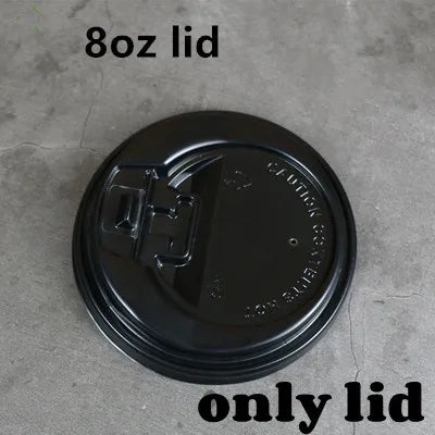 100pcs/pack 4/8/12oz Disposable Coffee Cup Kraft Paper Cup Double Layer Paper Cup Hot Drink Cup Accept customization