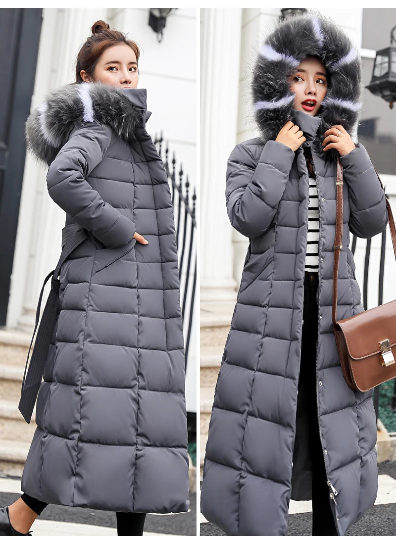 2024 - 2025 New Arrival Fashion Slim Women Winter Jacket Cotton Padded Warm Thicken Ladies Coat Long Coats Parka Womens Jackets