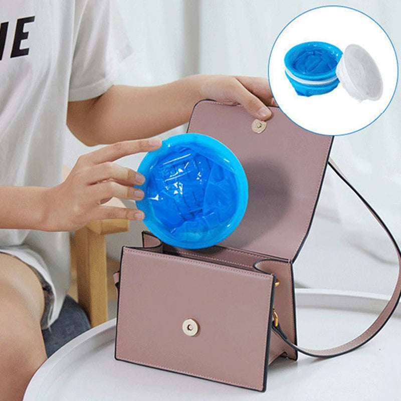 1/50pcs Disposable Sick Bags Travel Car Airplane Motion Sickness Nausea Vomit Cleaning Bag Blue Portable Sick Nets for Hospital