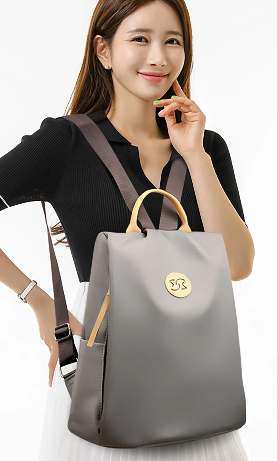 Our Brand New collection 2024-2025 Solid Anti Theft Backpacks High Quality Nylon Fashion SchoolBag Luxury Designer Brand Women's Backpacks Ladies Travel Knapsack - FREE SHIPPING