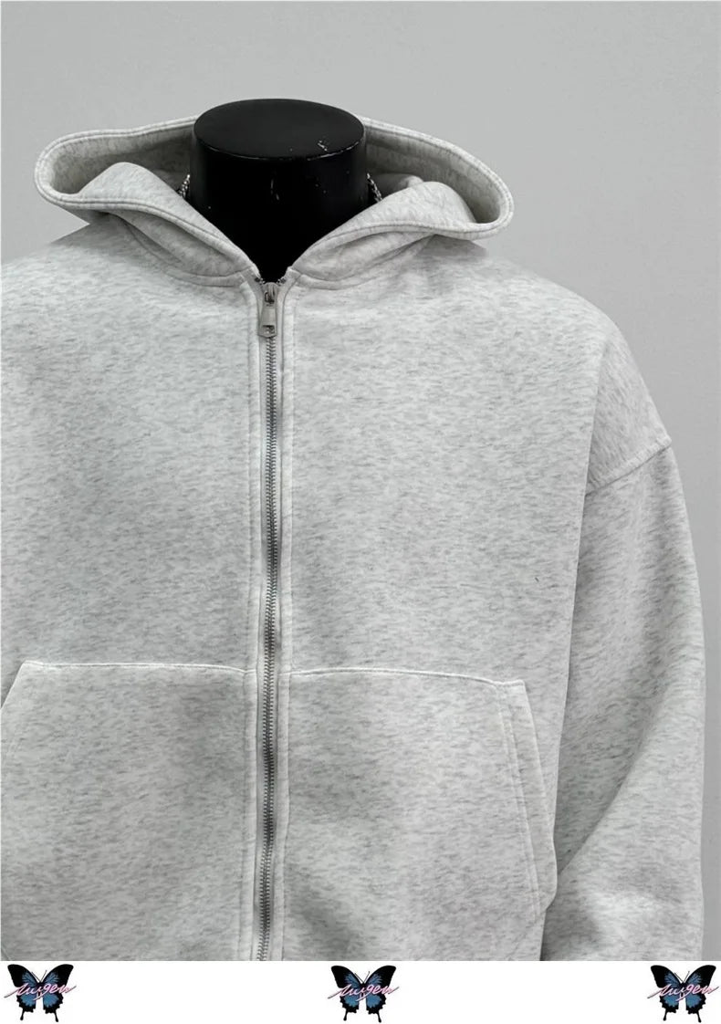 USA Fashion Spring 2025 New Hooded Sweatshirt Men's Back Backpack Design Sense Casual Top Jacket Male and Female Clothing