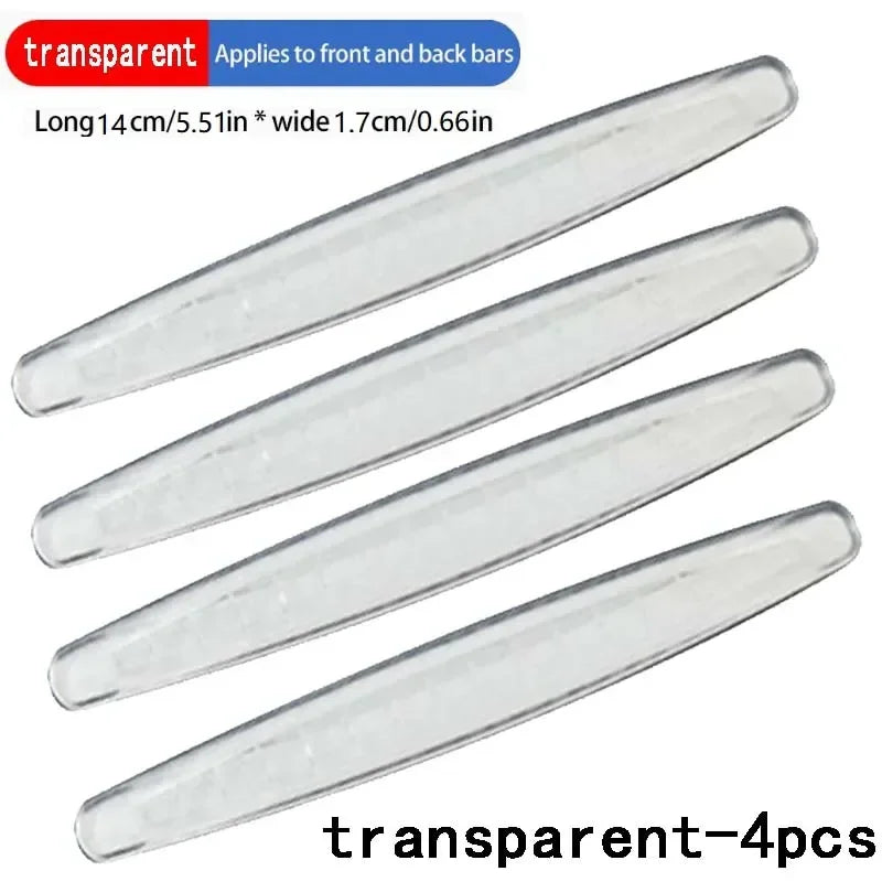 6/4 Piece Car Anti-collision Protection Strip Auto Front Rear Bumper Corner Protector Guard Decoration Strip for Car Accessories